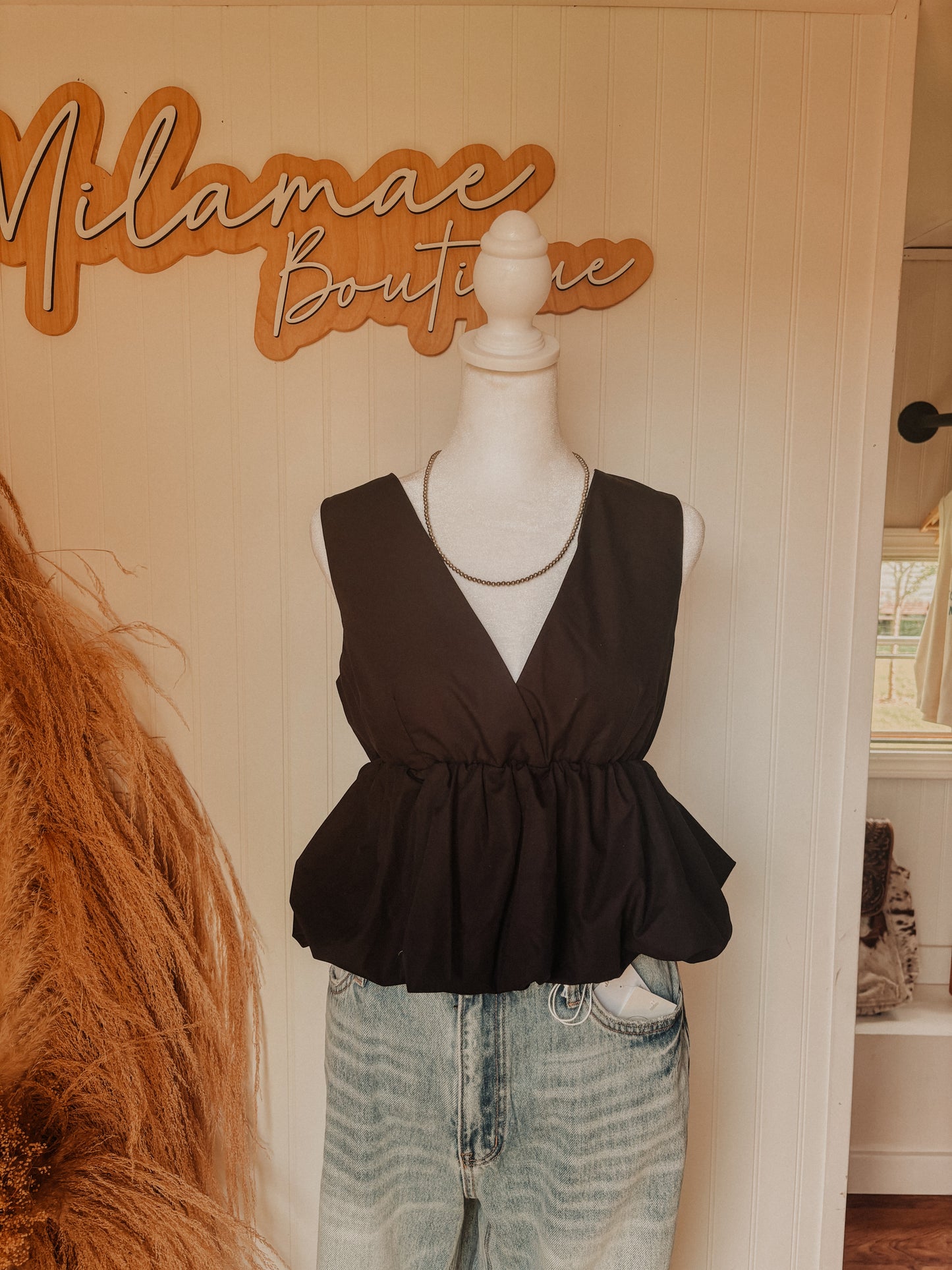 Bubble Hem Top