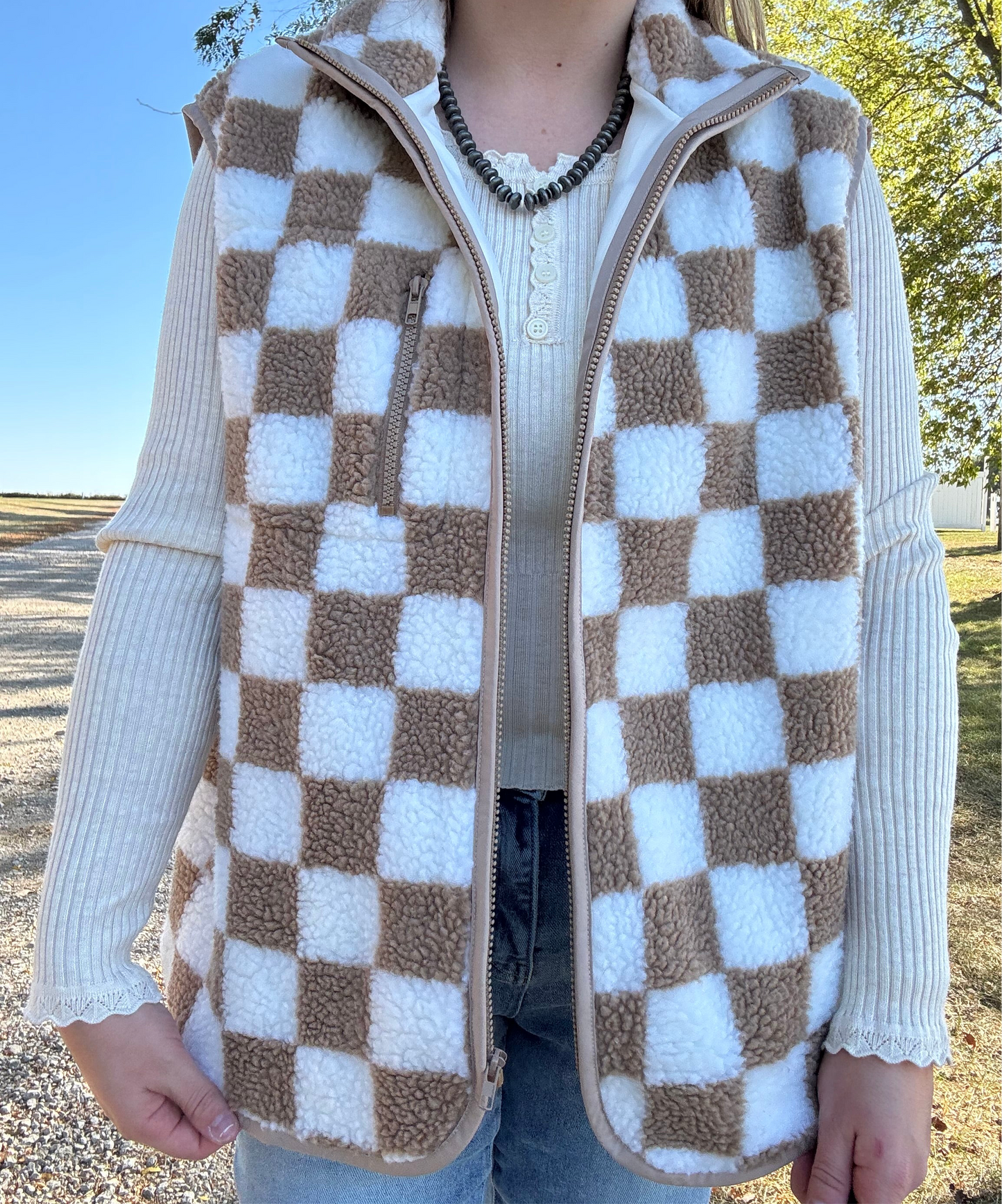 Checkered Vest