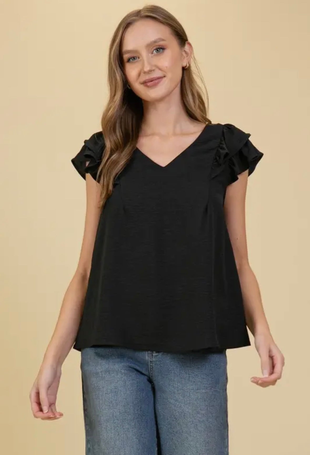 Ruffle Tiered Sleeve Top