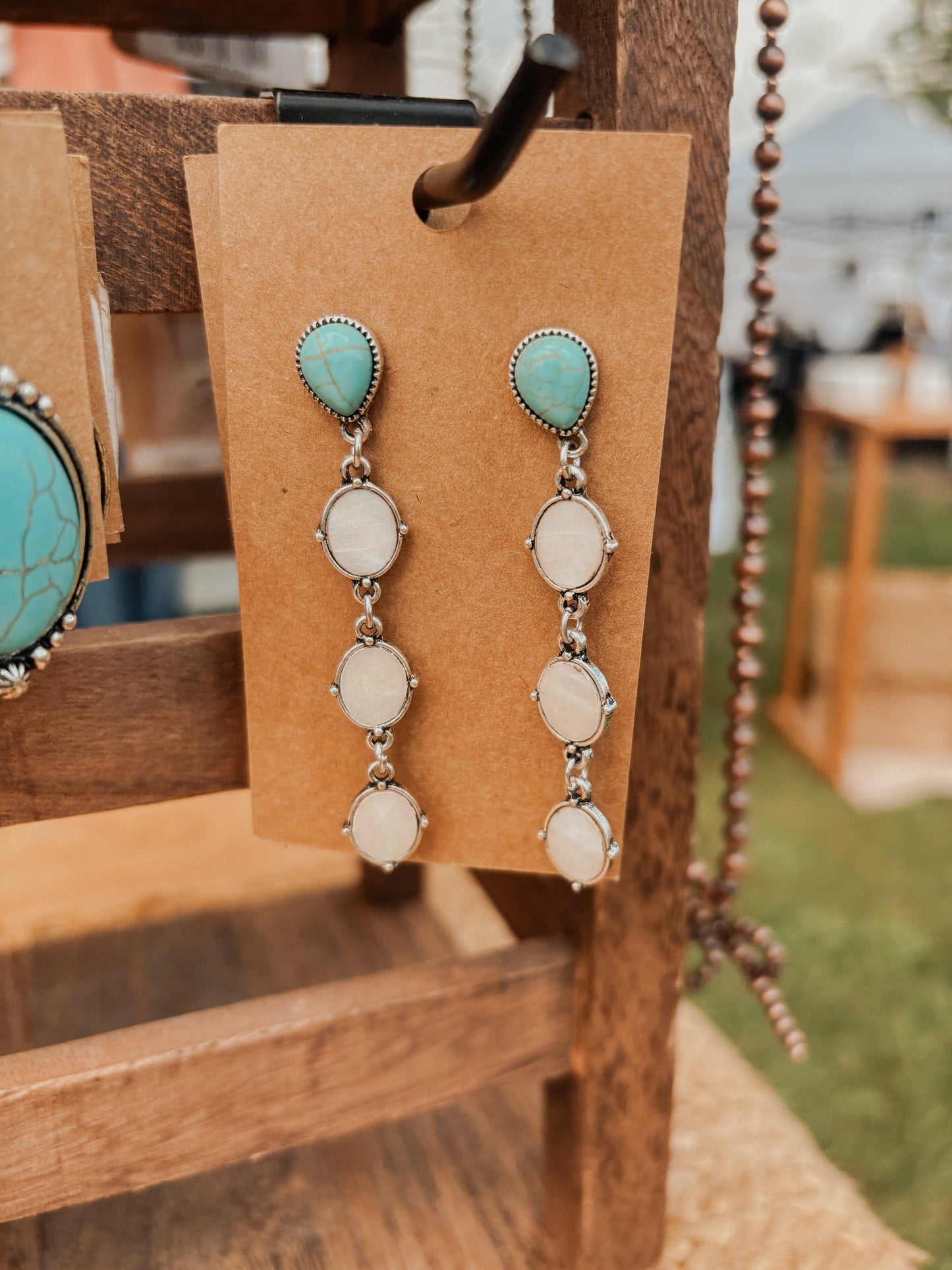 Turquoise Stone Earrings