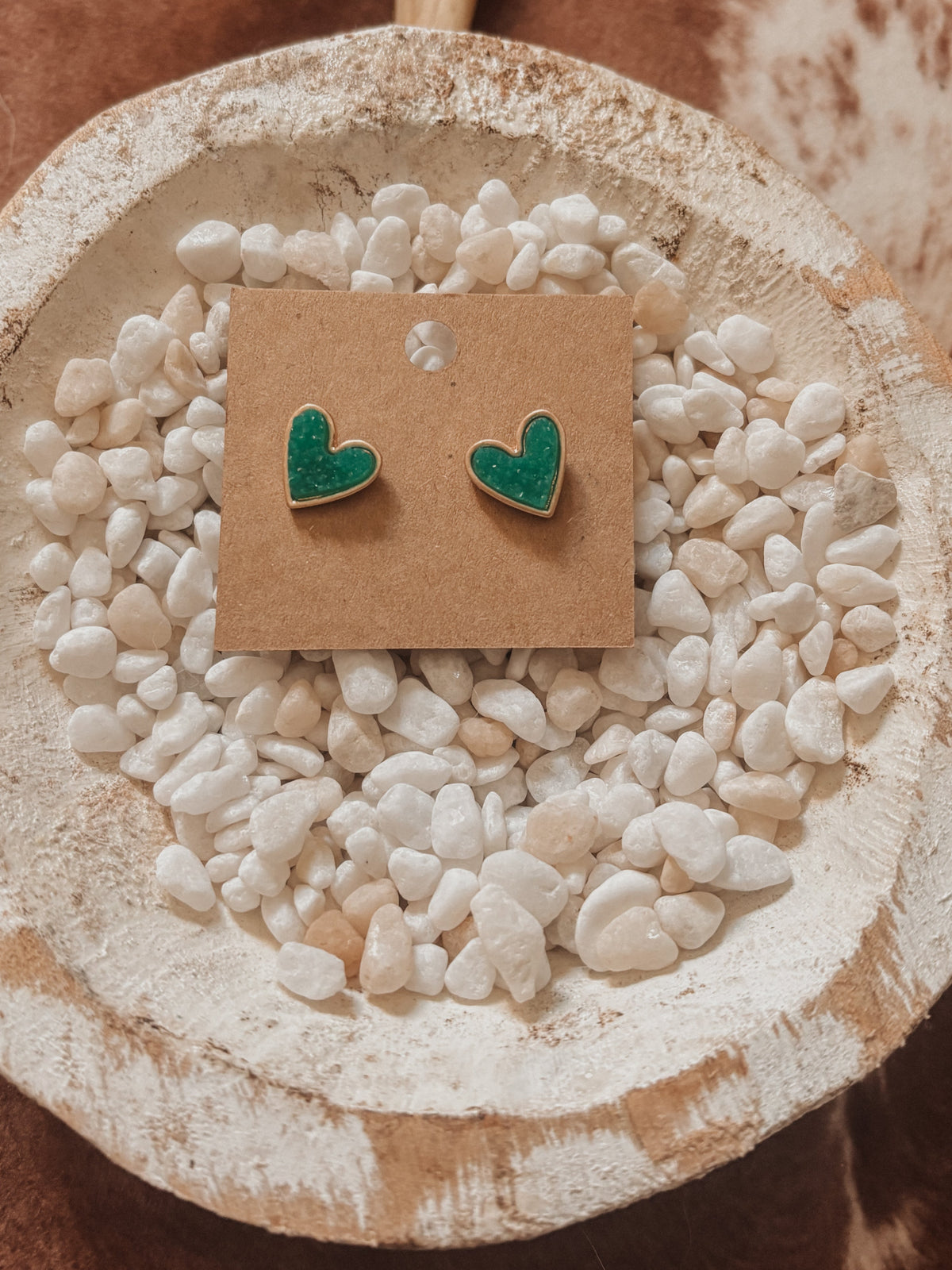 Turquoise Heart Earrings