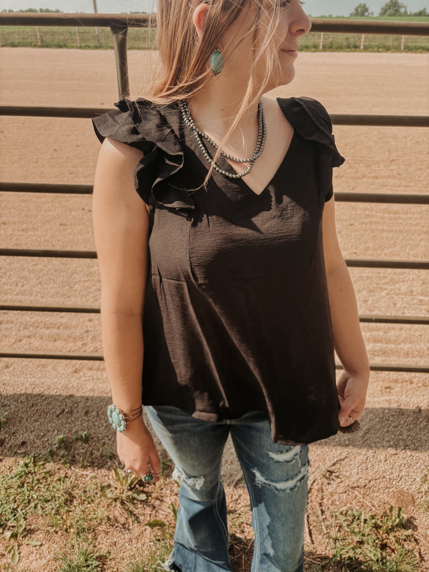 Ruffle Tiered Sleeve Top