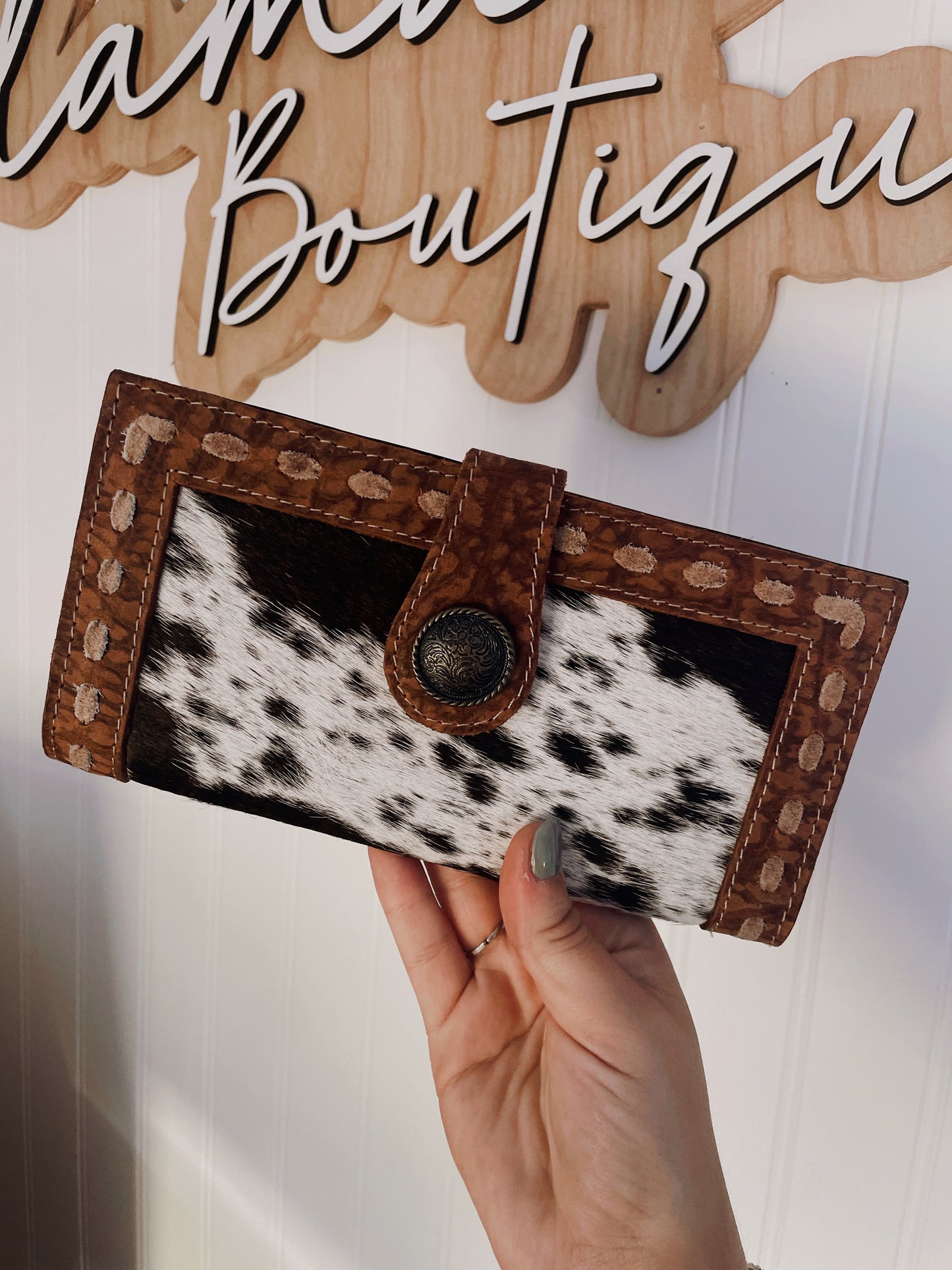 Bayou Leather & Hairon Hide Wallet