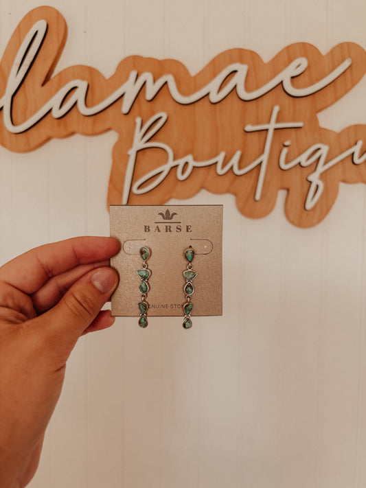 Durango Turquoise and Sterling Earrings