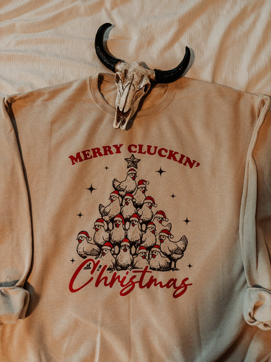 Merry Clucking Christmas Crewneck