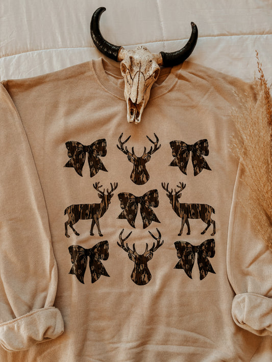 Deer & Bows Crewneck