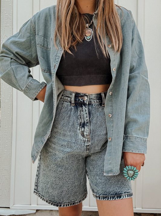 Boyfriend Jean Shorts