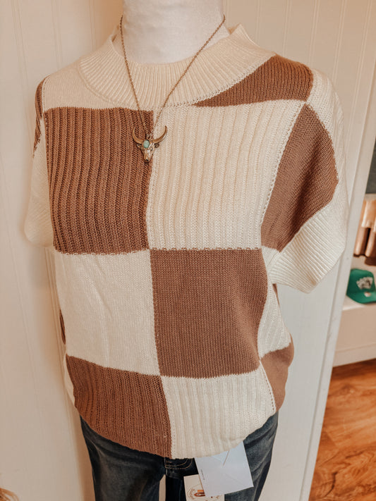 Checker Sweater