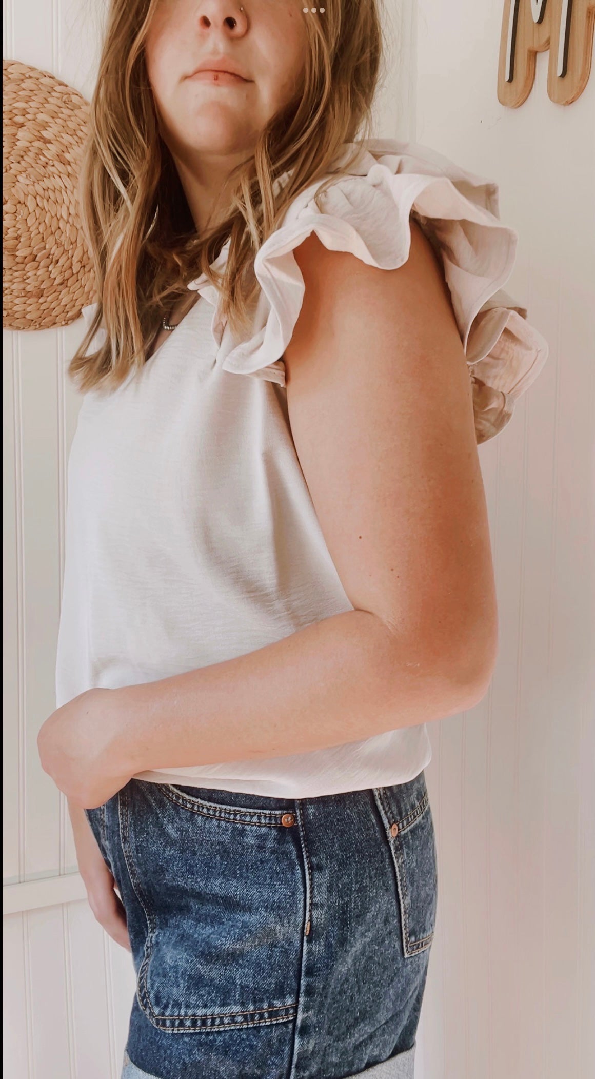 Ruffle Sleeve Top