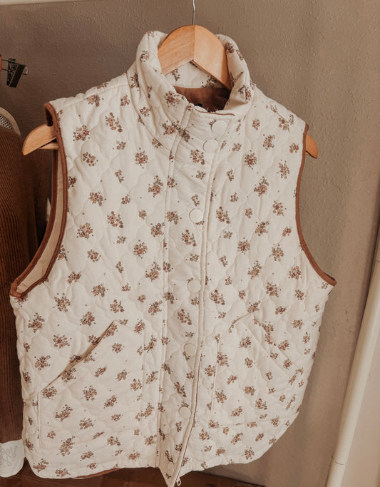 Floral Quilt Vest