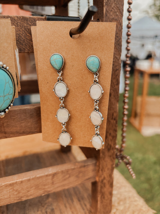 Turquoise Stone Earrings