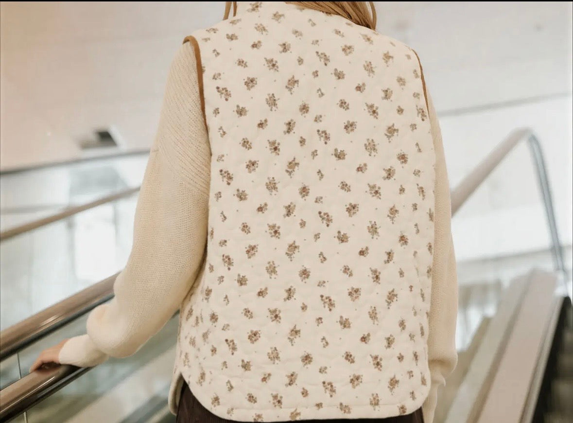 Floral Quilt Vest
