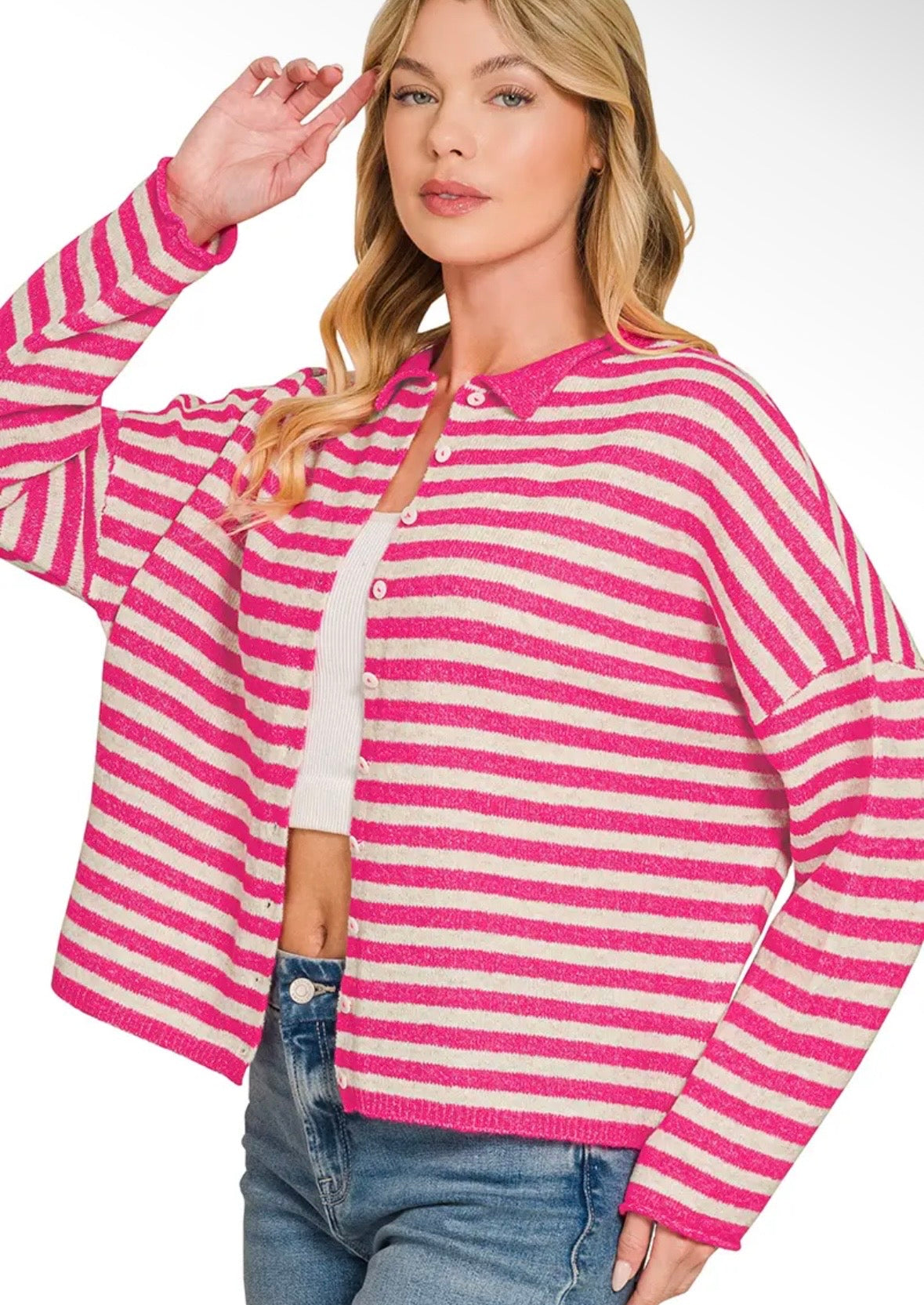 Pink Cardigan