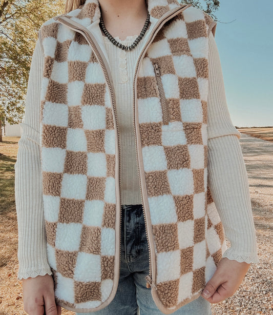 Checkered Vest