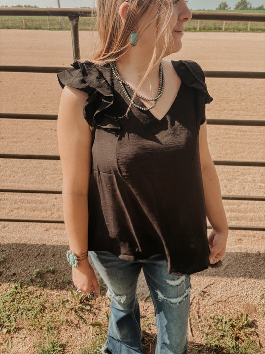 Ruffle Tiered Sleeve Top