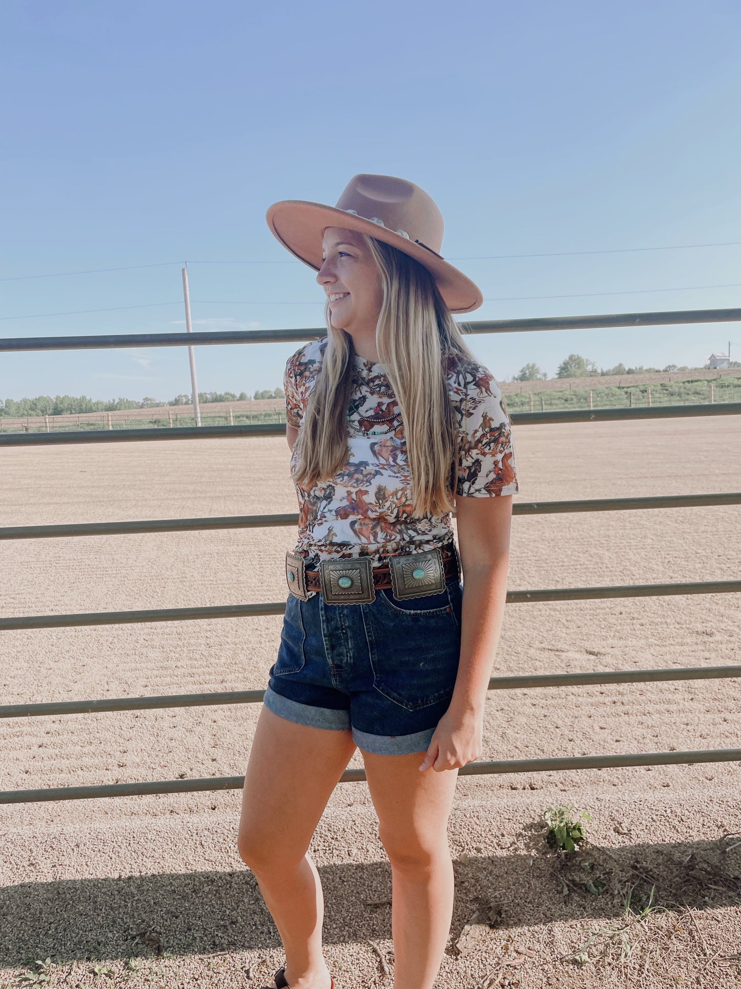 Buckaroo Mesh Top