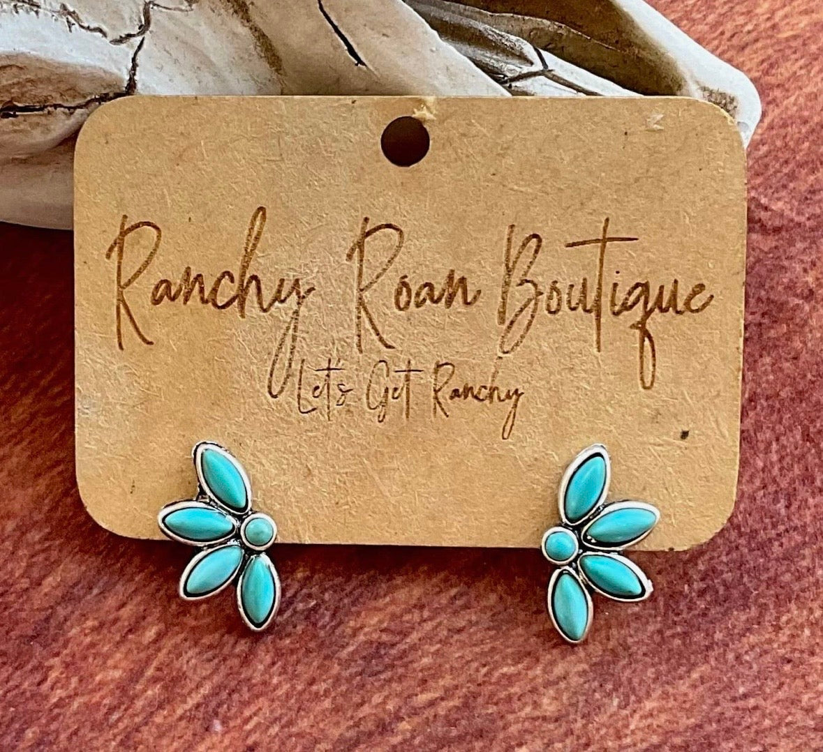 Blue Stud Earrings