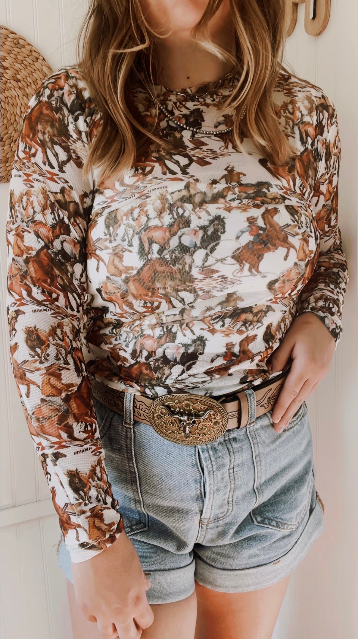 Buckaroo Long Sleeve Mesh