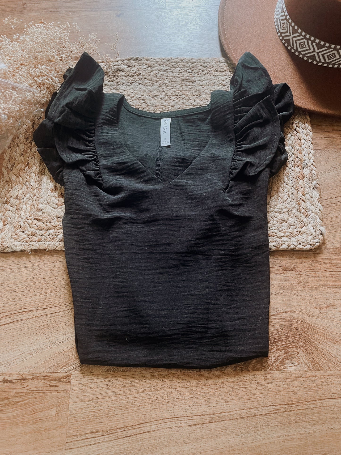 Ruffle Sleeve Top