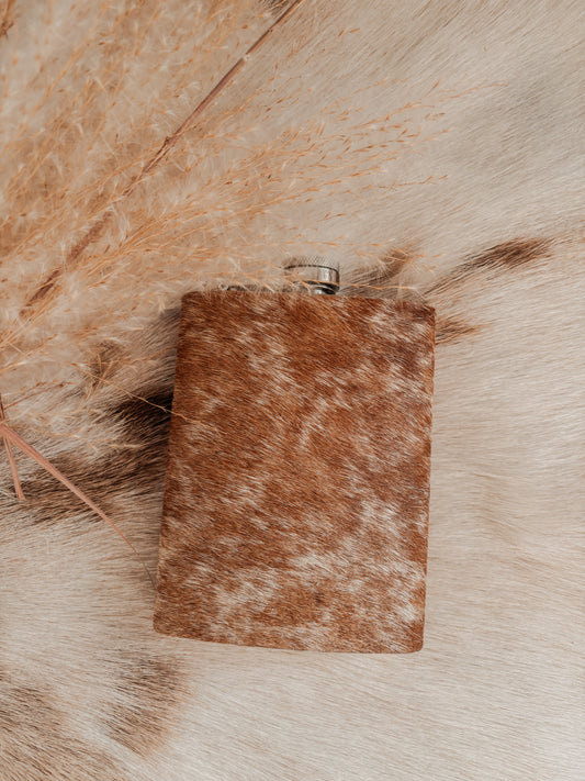 Cowhide Flask