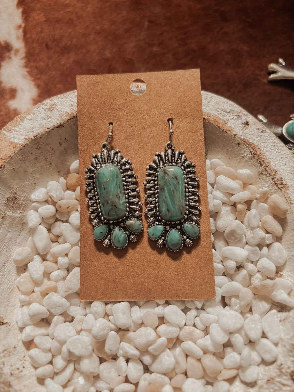 Turquoise Stone Earrings