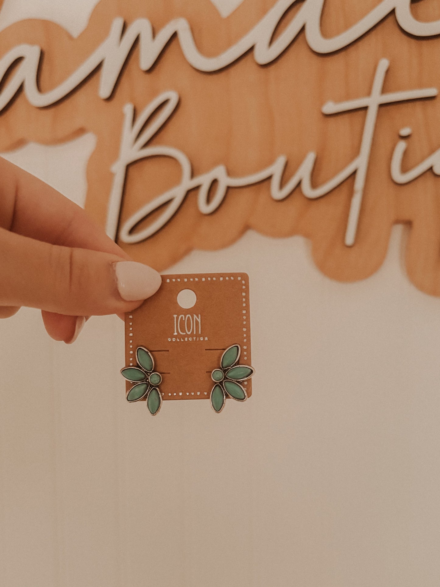 Blue Stud Earrings
