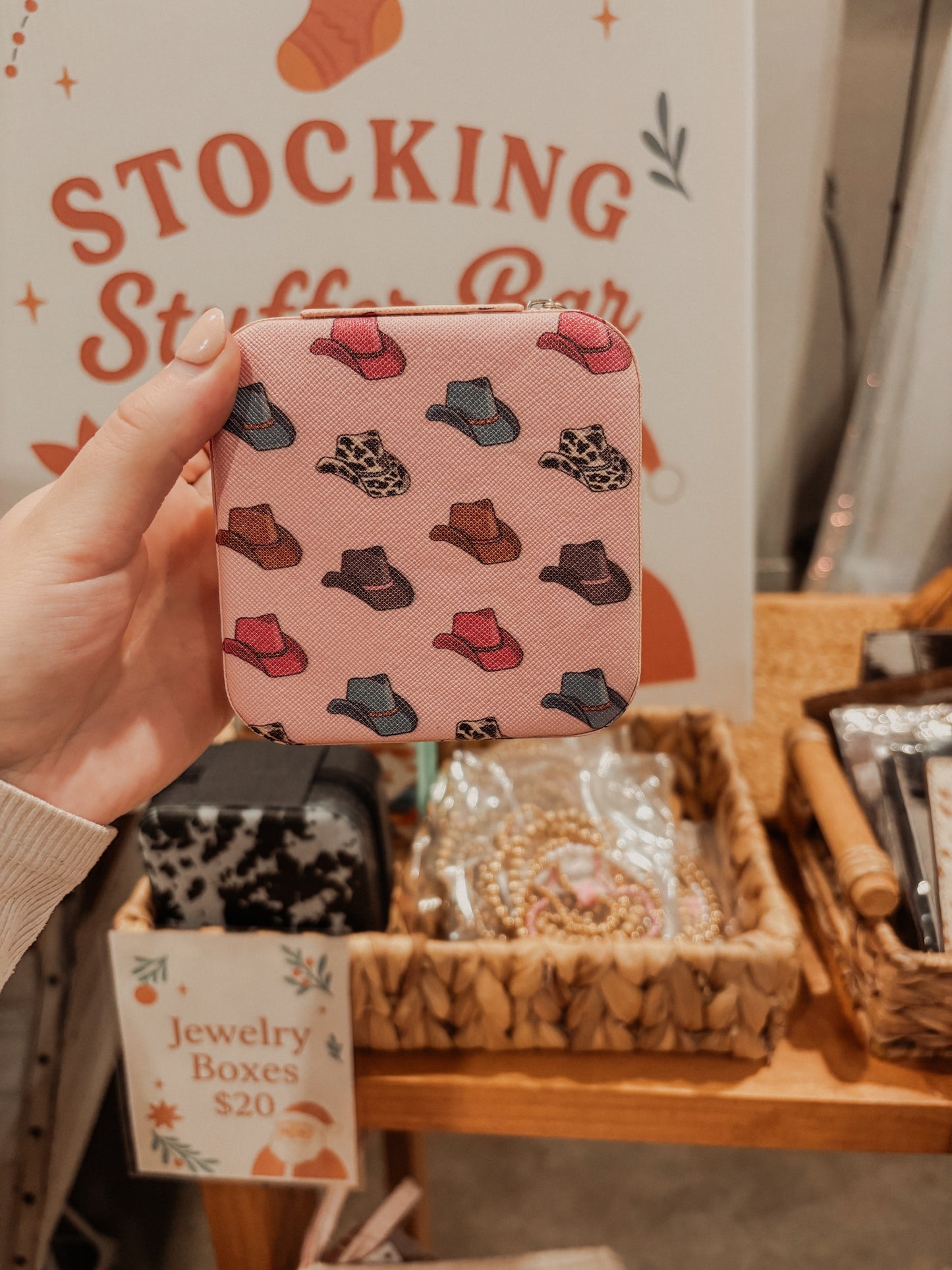 Cowboy Hat Jewelry Case