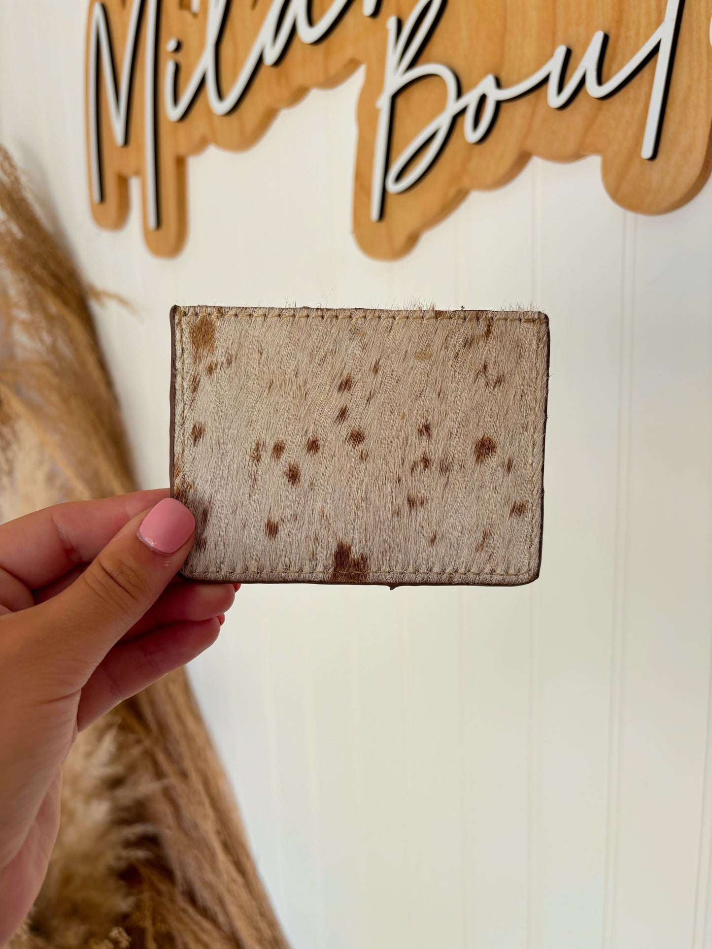 Cowhide Card Holder