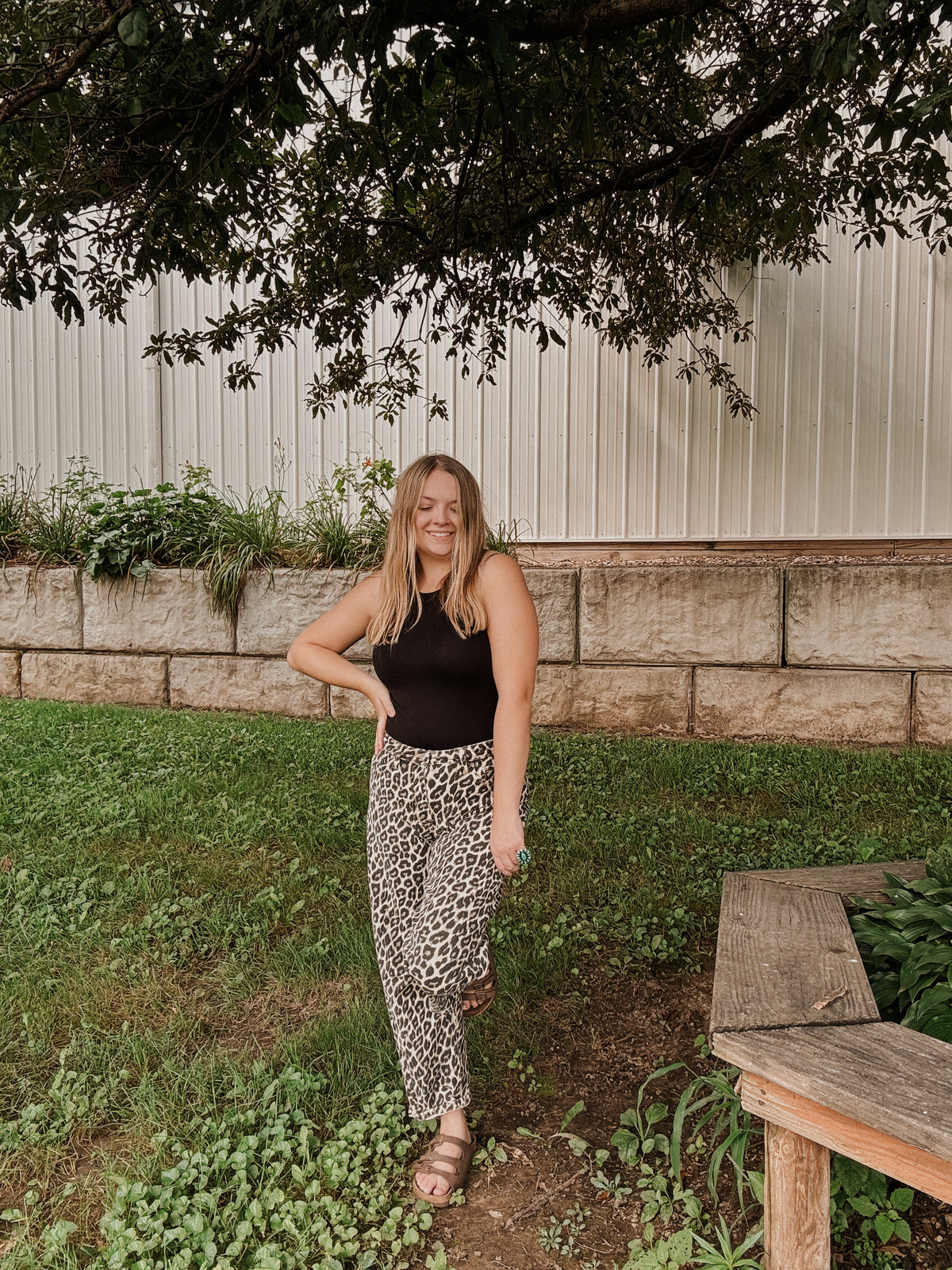 Leopard Print Jeans