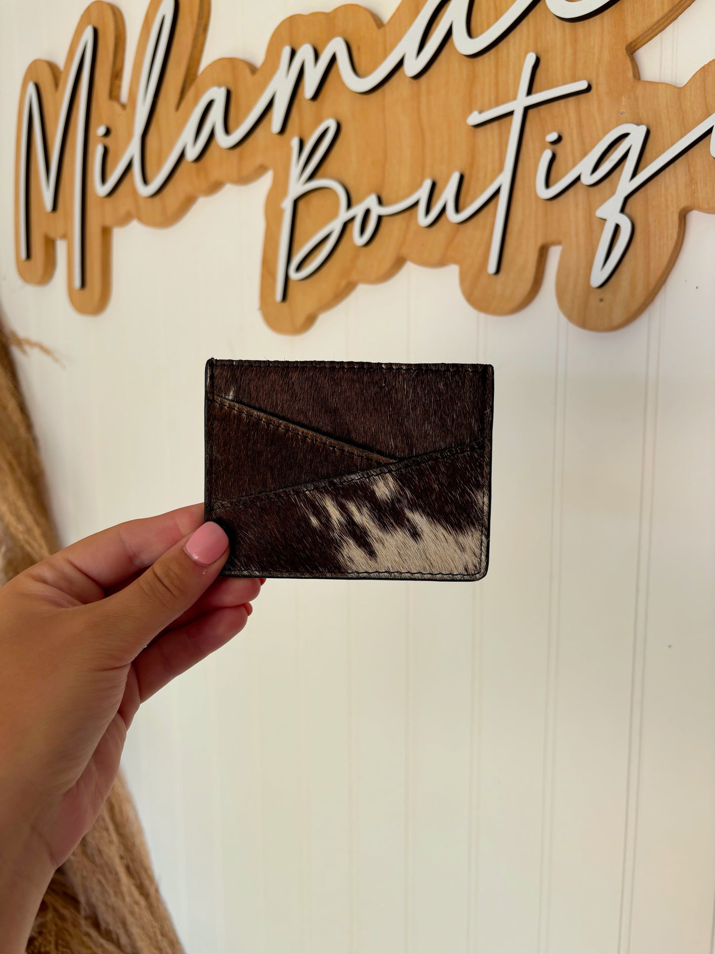 Cowhide Card Holder