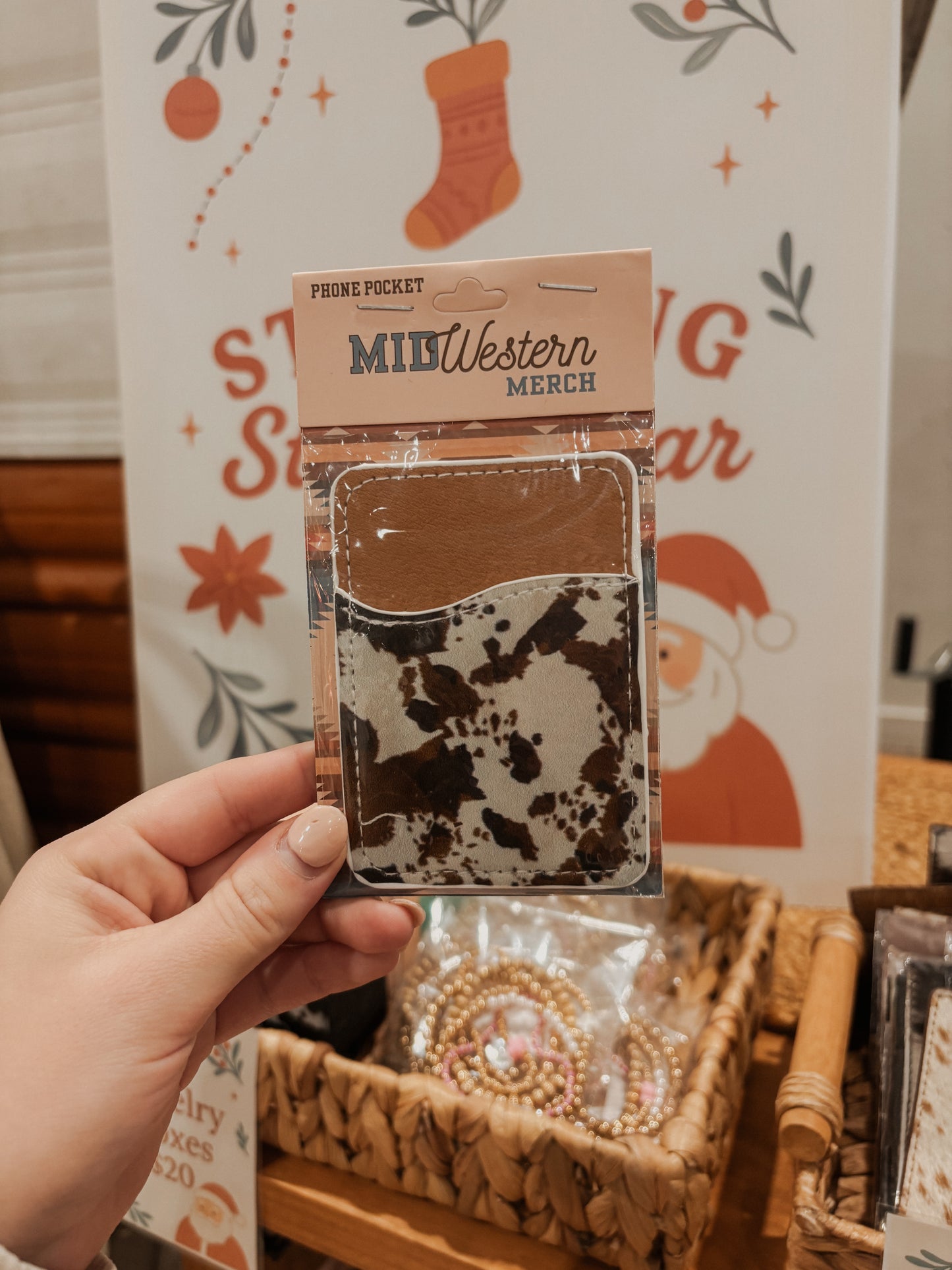Cowhide Phone Pocket