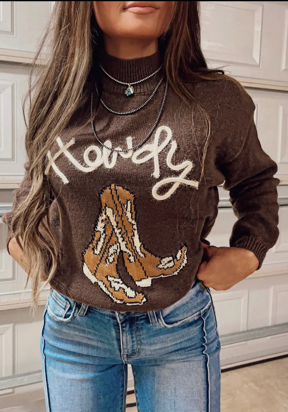 Howdy Boot Sweater