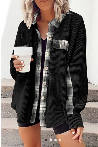 Waffle Knit Shacket